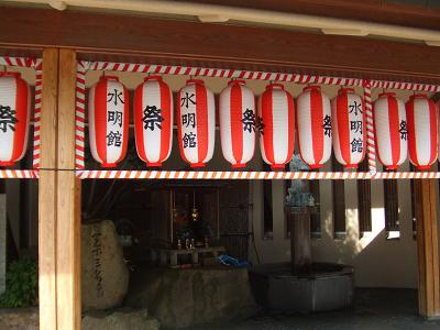 20080802水明館入り口のお祭り用提灯2.JPG