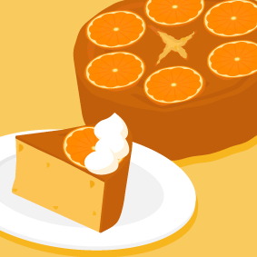 ７７ オレンジケーキ 美味しいイラストの部屋 楽天ブログ