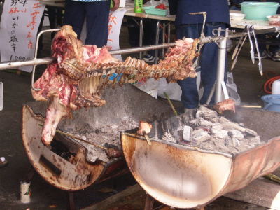 豚の丸焼き