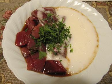 100521カツオの山かけ