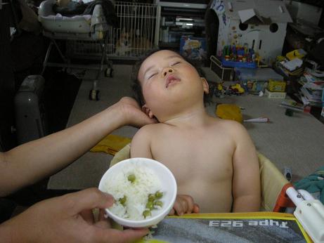 無念の豆ごはん