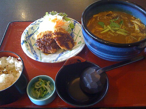 玄カレーうどん定食