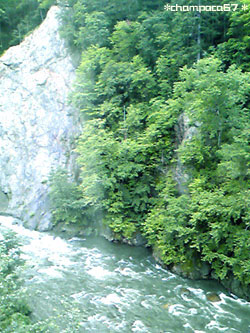 窓から急流が見えた♪