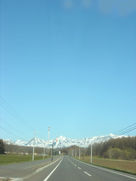 十勝岳へと続く道1
