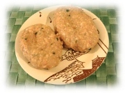 ハーブハンバーグこねこね完了