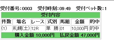 札幌最終的中・・・・