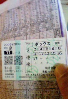 ２００９年３月２１日ファルコンステークス