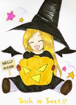 香月ちゃんよりハロウィン絵v