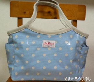 spot blue/bucket bag