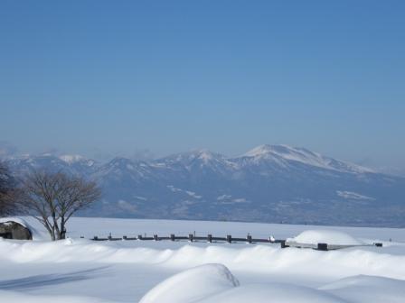 長門牧場から見た浅間山