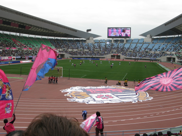 長居スタジアムのピッチ