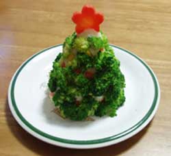 クリスマスツリーサラダ