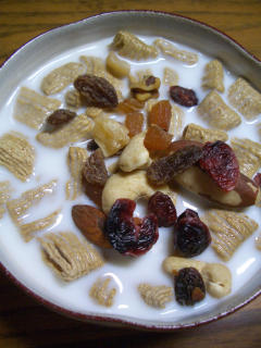 オートミール＋牛乳