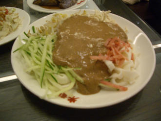 朱記餡餅粥（涼麺）