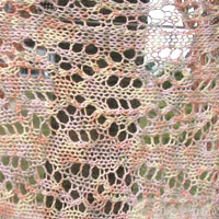 透かし編みのマーガレット《ベージュ系・段染め》3