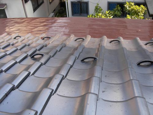 ペンキ塗り後の屋根
