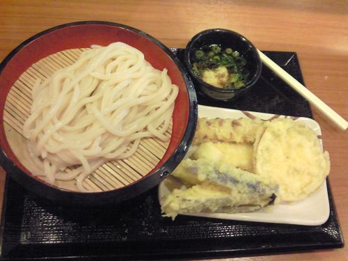 ざる饂飩とてんぷら