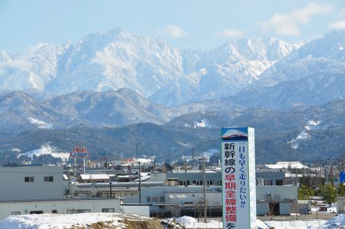 陸橋からの剱岳