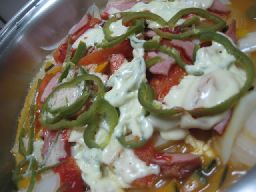 野菜たっぷりピザ風