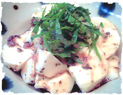 長芋梅干し和え