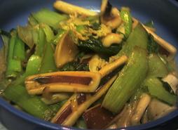 イカと青梗菜のマヨ炒め