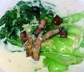 チンゲン菜クリーム煮