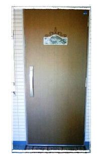 Welcomeボードatthedoor