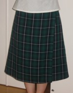 ブラックウォッチ巻きスカート