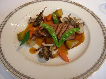 麻布十番でランチ-3　メイン「鴨」