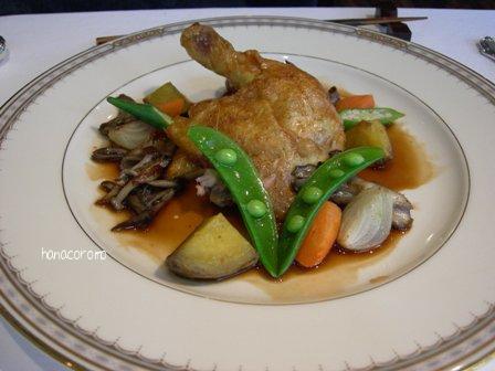 麻布十番でランチ-4　メイン「鶏」