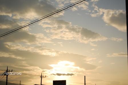 7月台風後の夕暮れ