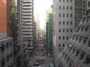 ホテル窓からの景色