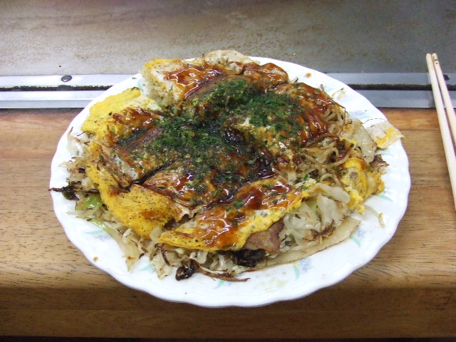 お好み焼き完成