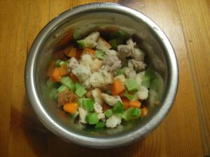 豚肉とブロッコリーとにんじん