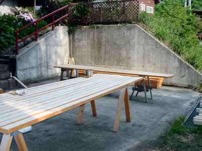 ウッドデッキ塗装0