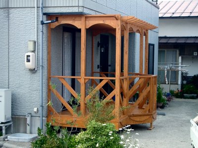 ウッドデッキ完成