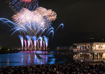 Fireworks in Sea Paradise