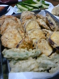 薩摩とオクラの天麩羅