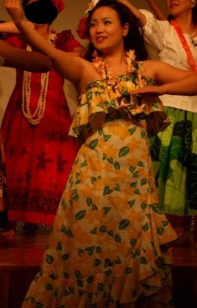 踊っているところ