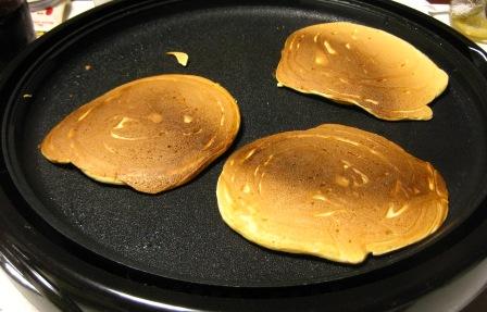 豆乳で作ったホットケーキ！