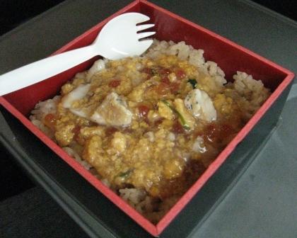 うにといくらのきらきら丼中身