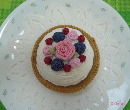 クラフトバンド ピンクのバラケーキの小物入れ ｗａｒｍ ｈａｎｄ ｂｙ Chisato 楽天ブログ