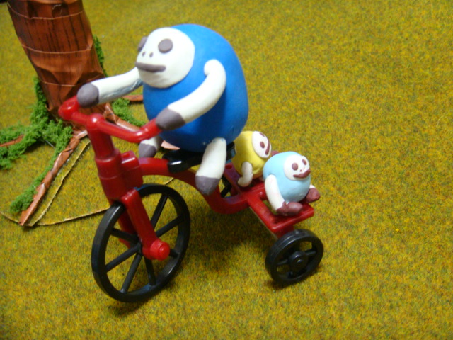 なまけアートシリーズ　バイクでお散歩２