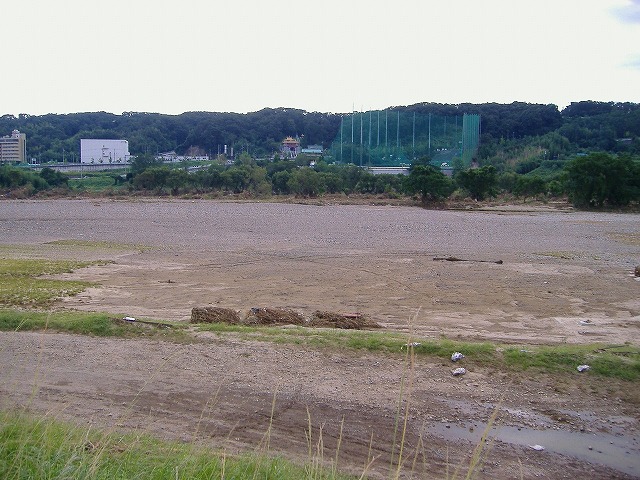 洪水後の庄内川