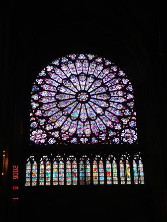 ステンドグラス Cathedrale Notre-Dame de Paris