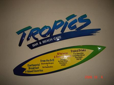 TROPICS BAR & BEACH CAFE