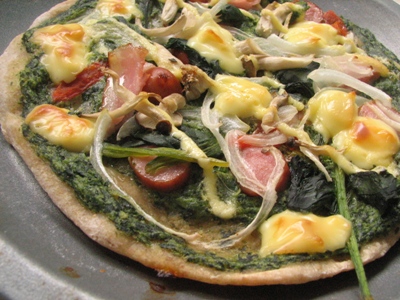 ほうれんそうピザ