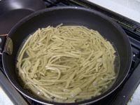 さらに茹でる
