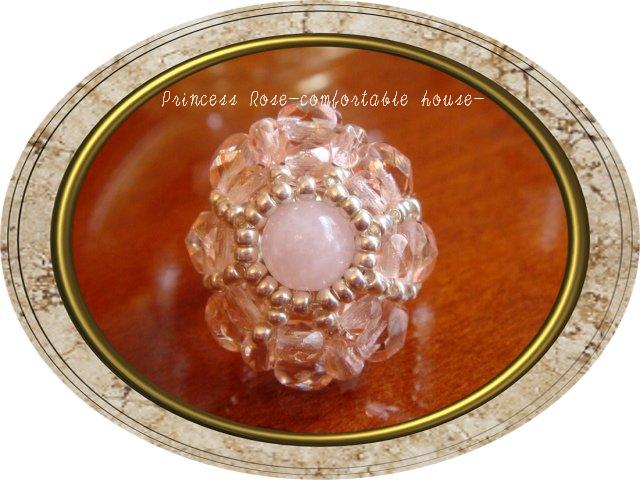 ローズクォーツ　スタイルリング　