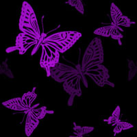 蝶（１）・・・黒／紫